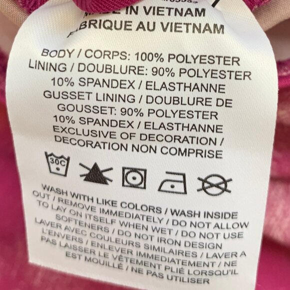 NWT Nike Dri-Fit One High-Waisted 3" Training Shorts, Small, Fuchsia Print - Picture 8 of 9